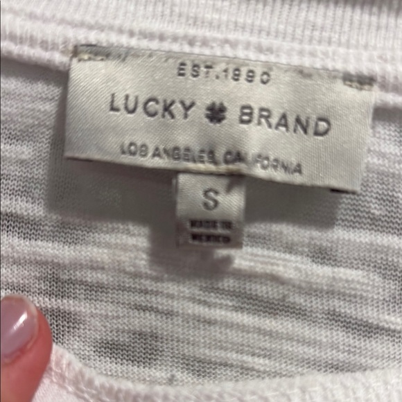 Lucky Brand White Short Sleeve Tee - Picture 2 of 4